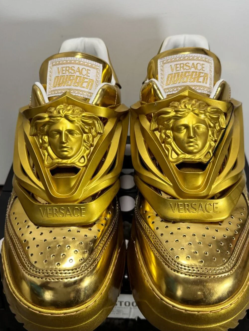 Versace Odissea Gold Medusa Sneakers
